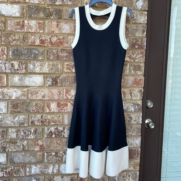 Kate Spade Quincy Brighton Black and Cream Cocktail Dress Small - Picture 6 of 10